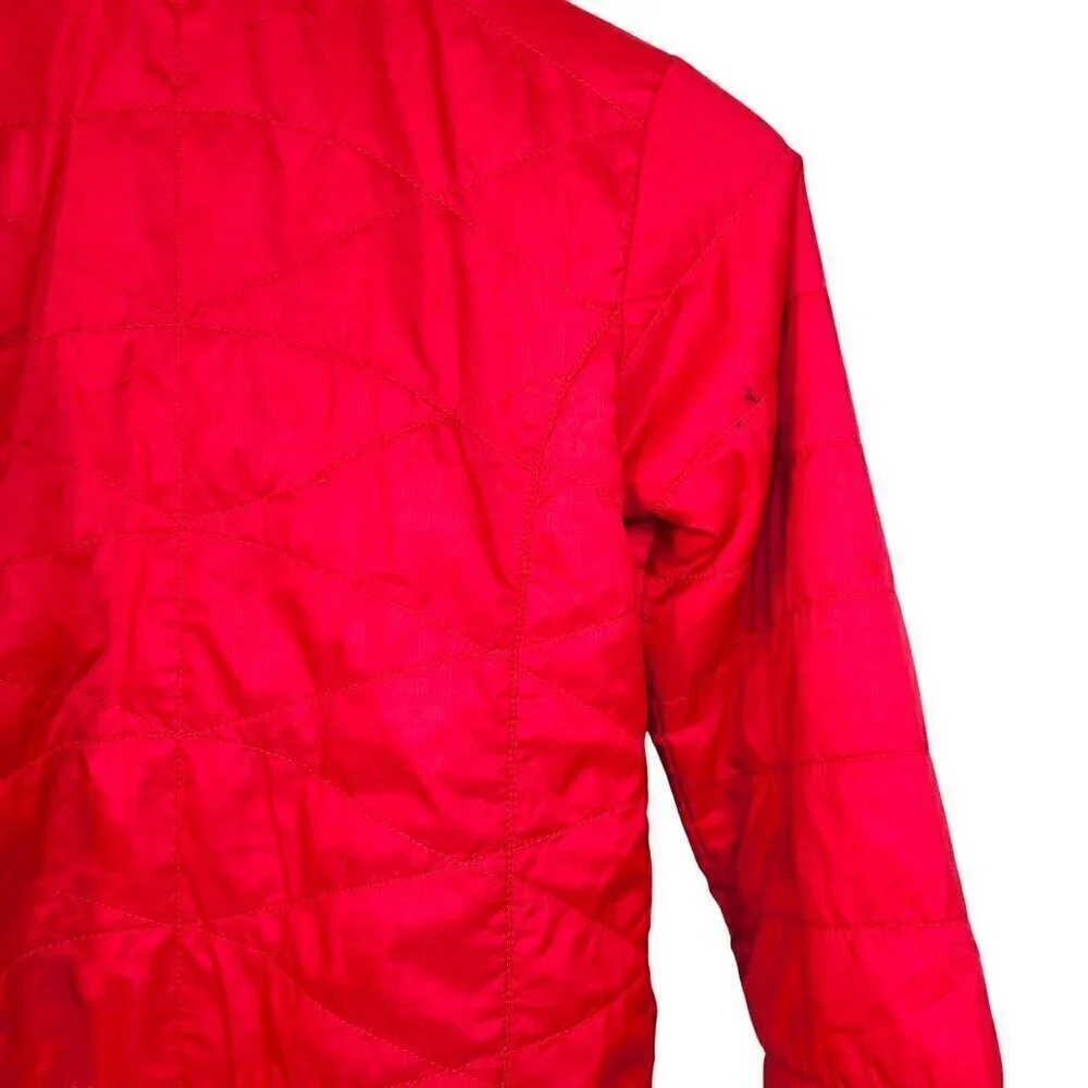 Columbia Girls Omni Heat Red Pink Coat Lightweight Puffer Jacket